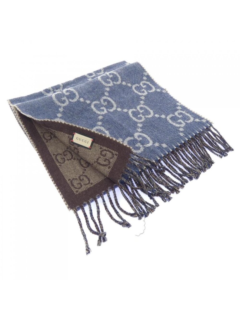 Gucci Stole Scarf Navy